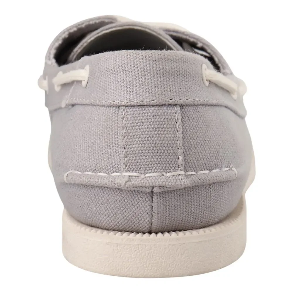 Club Room Men's Elliot Lace Up Boat Shoes Gray Size 8